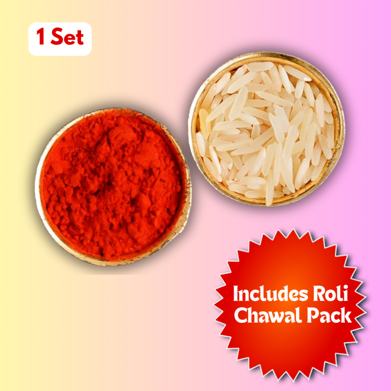 Raksha Bandhan Gift Hamper @ ₹99 – Custom Chocolate, Rakhi, Roli-Chawal & Greeting Card