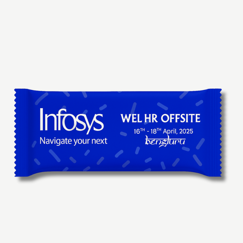 Customized Corporate Chocolate Pack – Blue Edition | Premium Gifting for Events, Teams & Celebrations